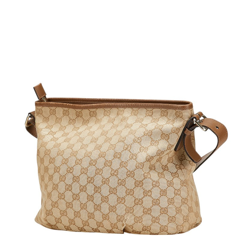 Gucci GG Canvas Canvas Leather Shoulder Bag