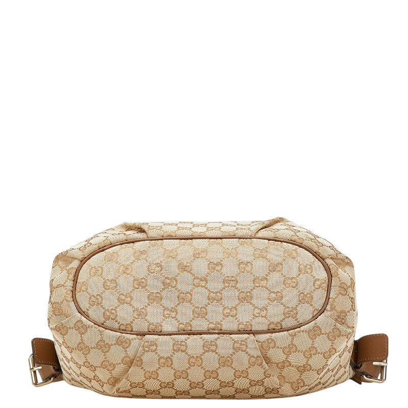 Gucci GG Canvas Canvas Leather Shoulder Bag