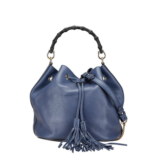 Gucci Bamboo Leather 2way Bag