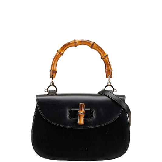 Gucci Bamboo Leather 2way Bag