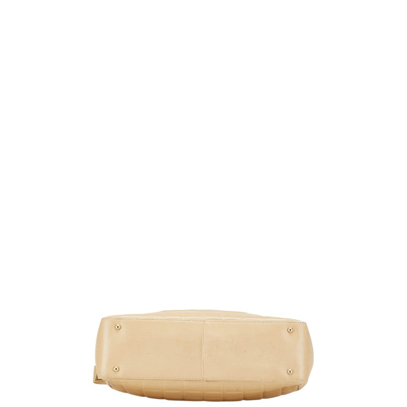 Chanel Coco Choco Bar Calfskin Shoulder Bag