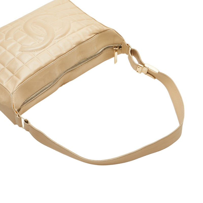 Chanel Coco Choco Bar Calfskin Shoulder Bag