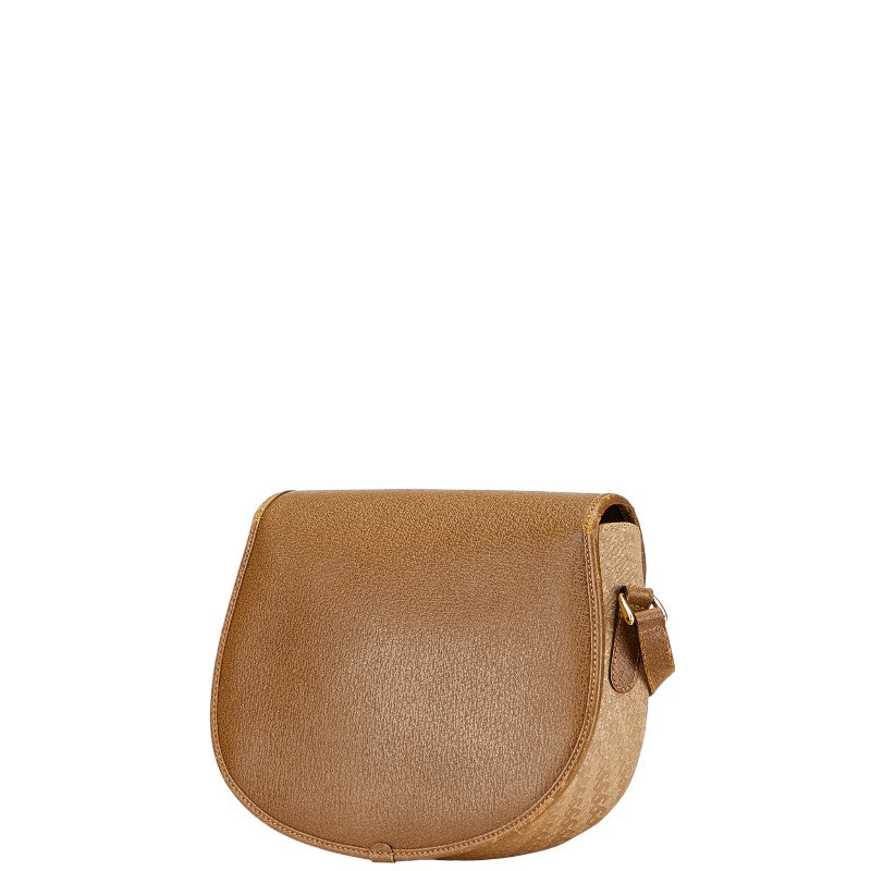 Gucci Old Gucci Canvas Leather Shoulder Bag