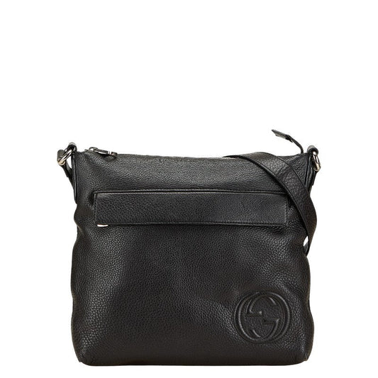 Gucci Interlocking G Leather Shoulder Bag