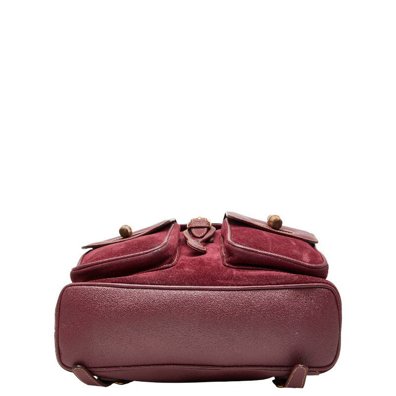 Gucci Bamboo Suede Backpack