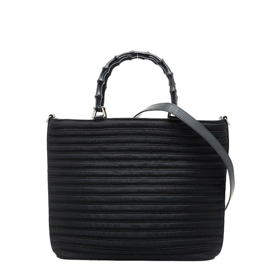 Gucci Bamboo Nylon 2way Bag