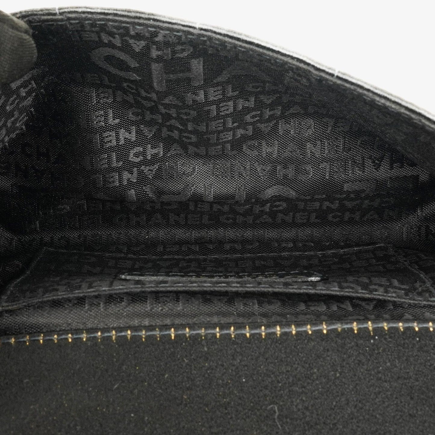 Chanel Black Satin Chocolate Bar Quilted Rectangular Mini Flap Bag