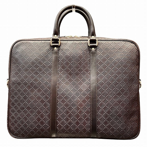 Gucci Diamante Leather Business Bag