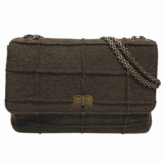 Chanel Choco Bar 2.55 Wool Shoulder Shoulder Bag - Rovelle Bags