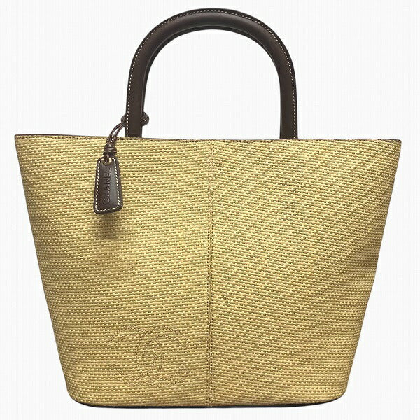 Chanel Straw Leather Tote Bag - Rovelle Bags
