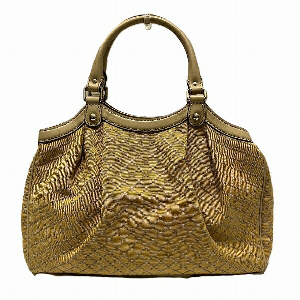 Gucci Sukey Diamante Canvas Leather Handbag
