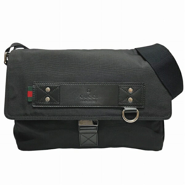Gucci Sherry Canvas Leather Shoulder Bag