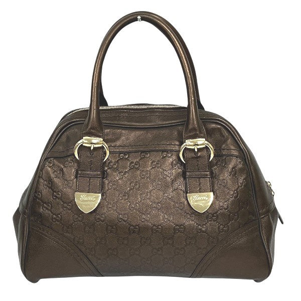 Gucci Guccissima Leather Boston Bag