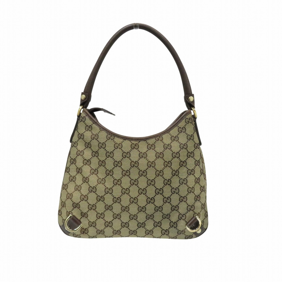 Gucci 130738 Canvas Leather Shoulder Bag