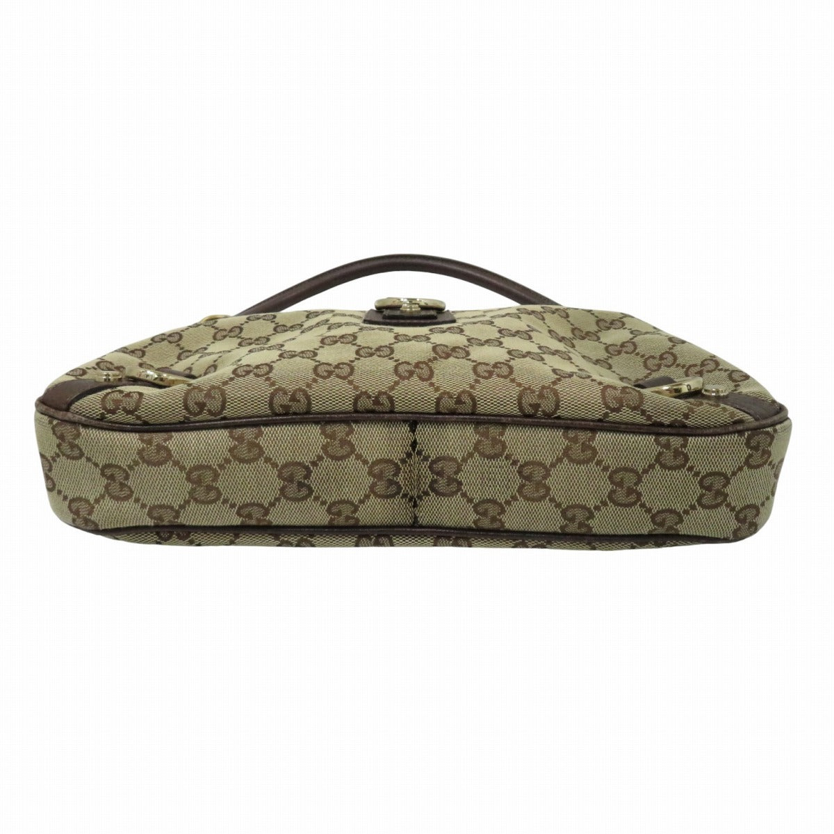 Gucci 130738 Canvas Leather Shoulder Bag