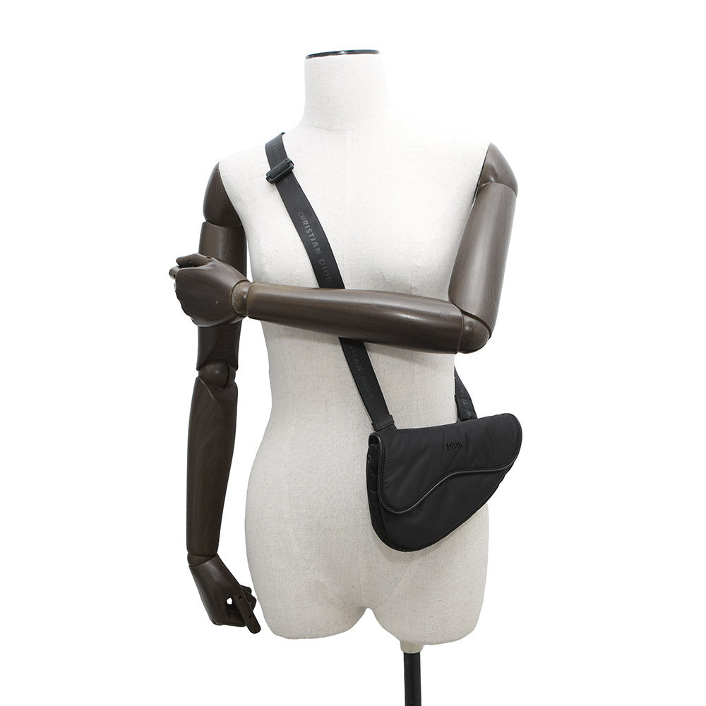 Dior Saddle Shoulder Black Nylon