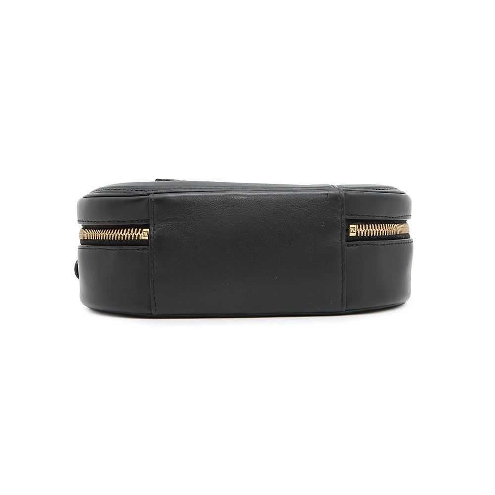 FENDI ?Olock Camera Shoulder Bag Black8BS058 Leather Size Mini
