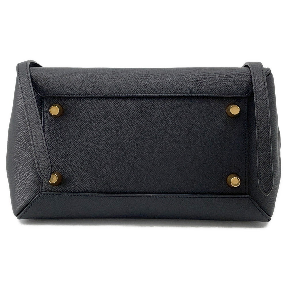 CELINE Belt bag Black Leather Size Mini