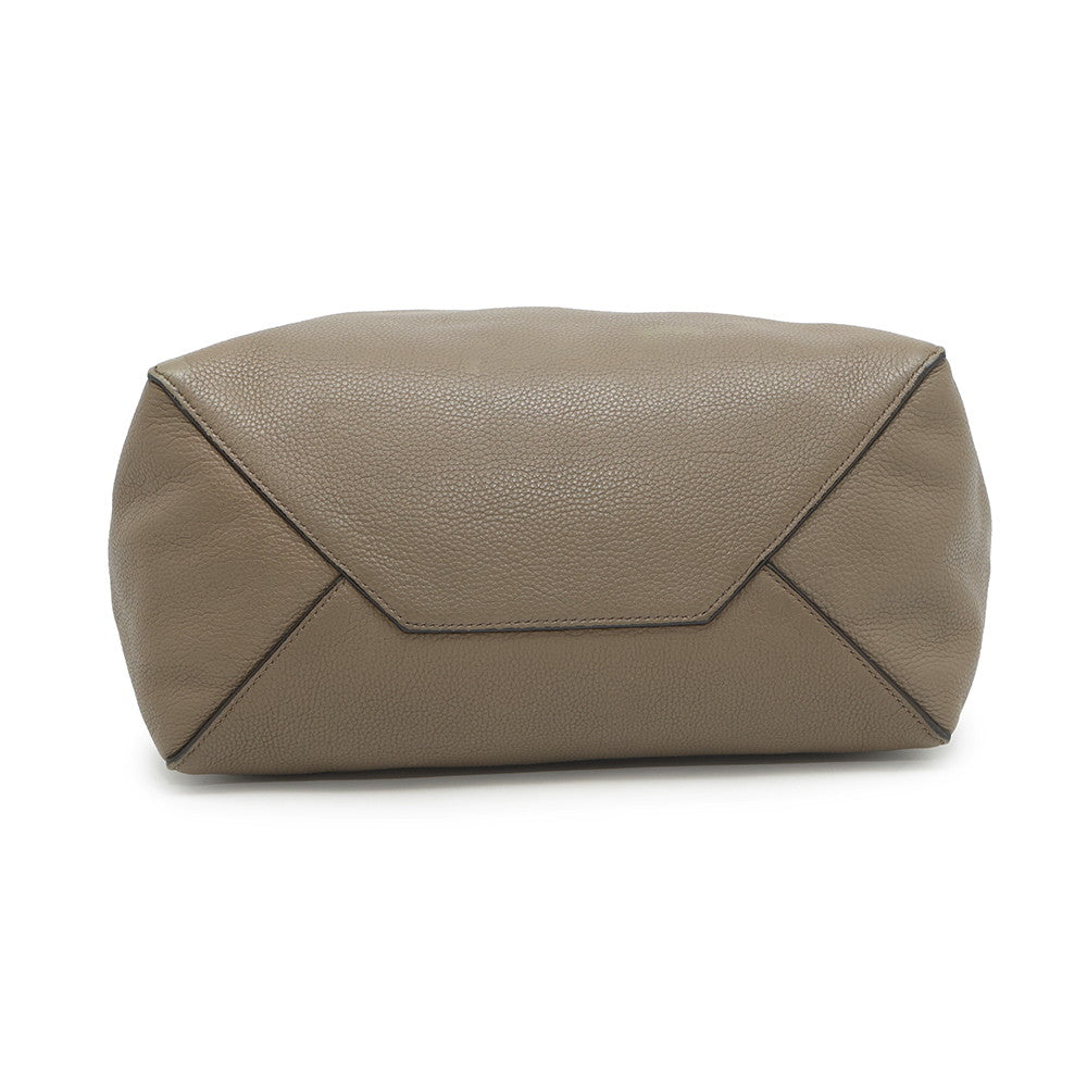 CELINE Cabas Phantom Tote Bag Greige175543 Leather