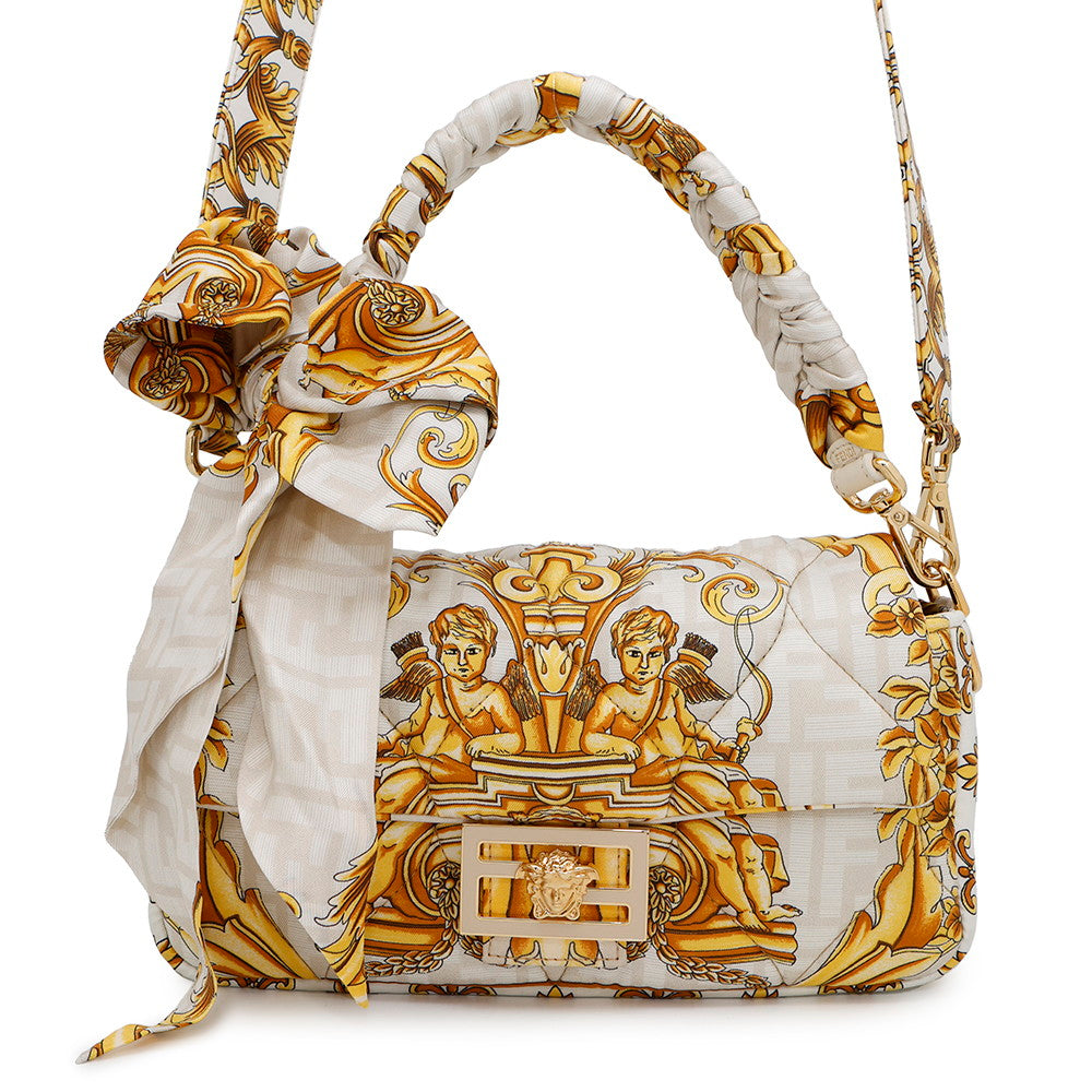 FENDI ?Fendace Mamma Bucket Ivory/Yellow8BR600 Nylon