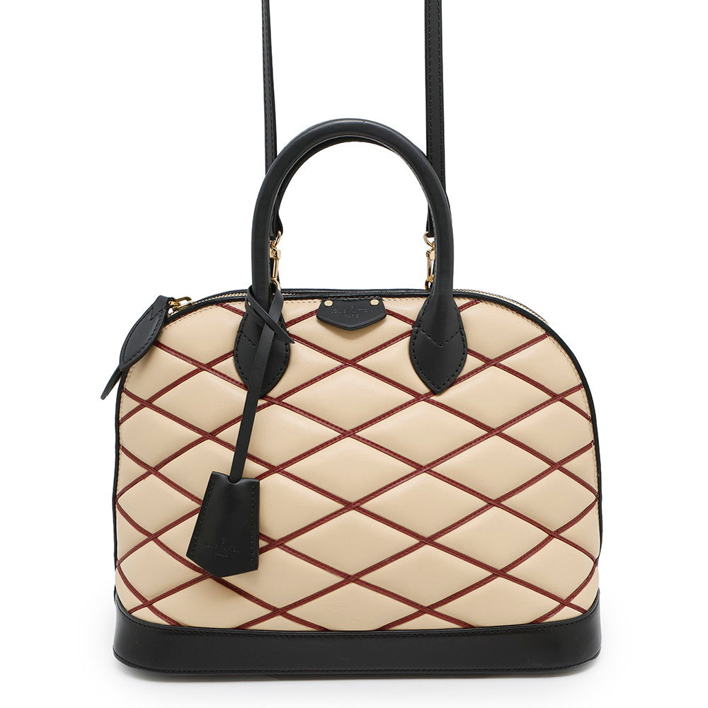 LOUIS VUITTON Maltage Alma Beige/BlackM50001 Leather Size PM