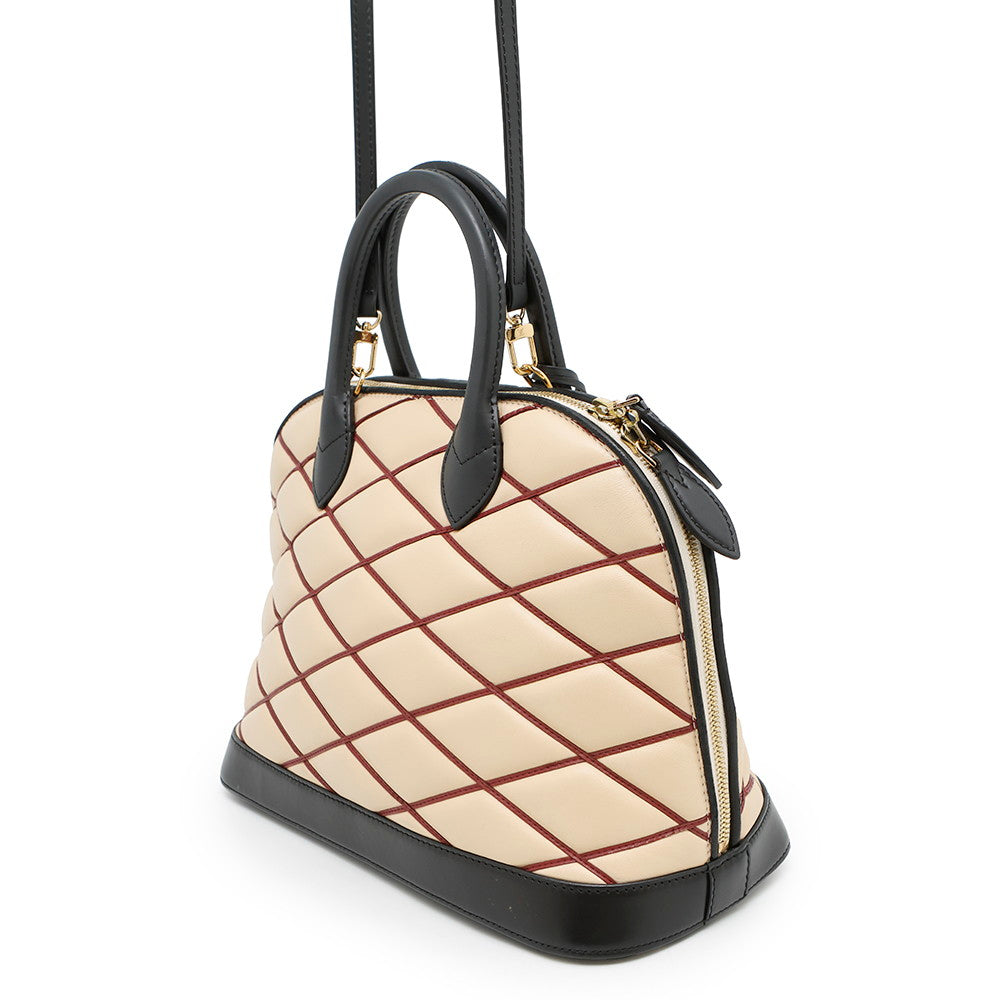 LOUIS VUITTON Maltage Alma Beige/BlackM50001 Leather Size PM