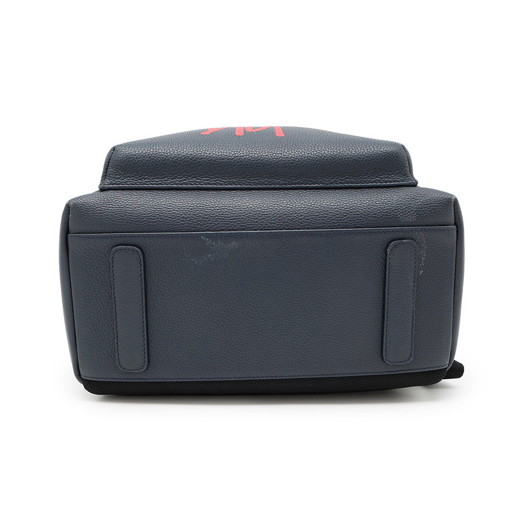 Dior Backpack St 1?4ssy collaboration Navy Leather