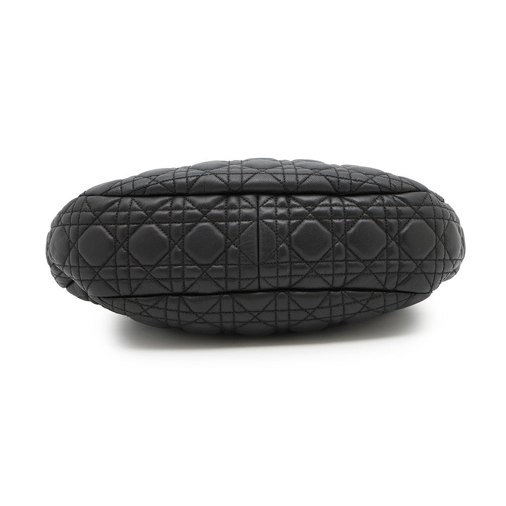 Dior Canage One Shoulder Bag Black Leather