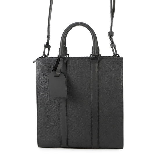 LOUIS VUITTON Sac Plat NoirM21884 Monogram Taurillon Leather