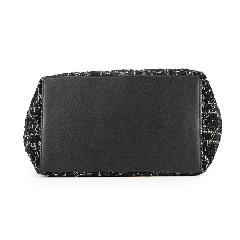 Dior To Jules Bag Black/WhiteM2821OTKV Tweed Calf Leather Size Medium