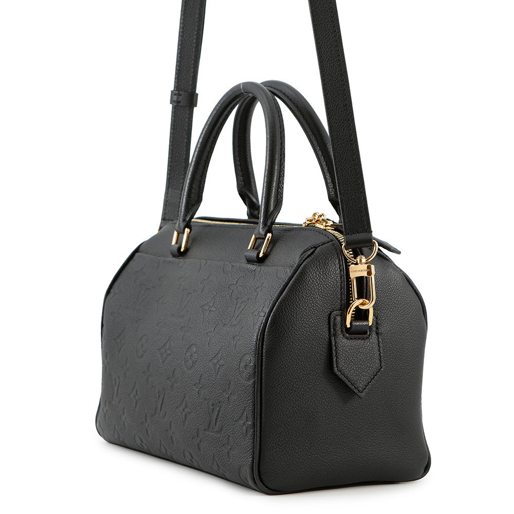 LOUIS VUITTON Speedy Bandouliere NM NoirM42401 Monogram Empreinte Leather Size 25