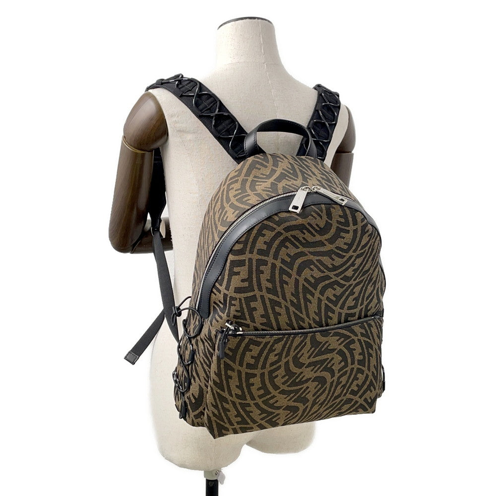 FENDI ?FF Vertigo Backpack Brown7VZ042 Canvas