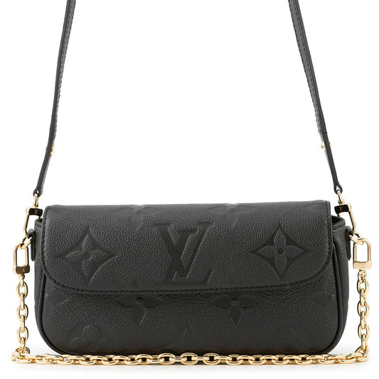 LOUIS VUITTON Wallet on Chain Ivy BlackM82154 Monogram Empreinte Leather