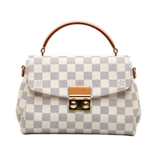 Louis Vuitton Louis Vuitton Damière Azur N41581 Handbag PVC/Laser White