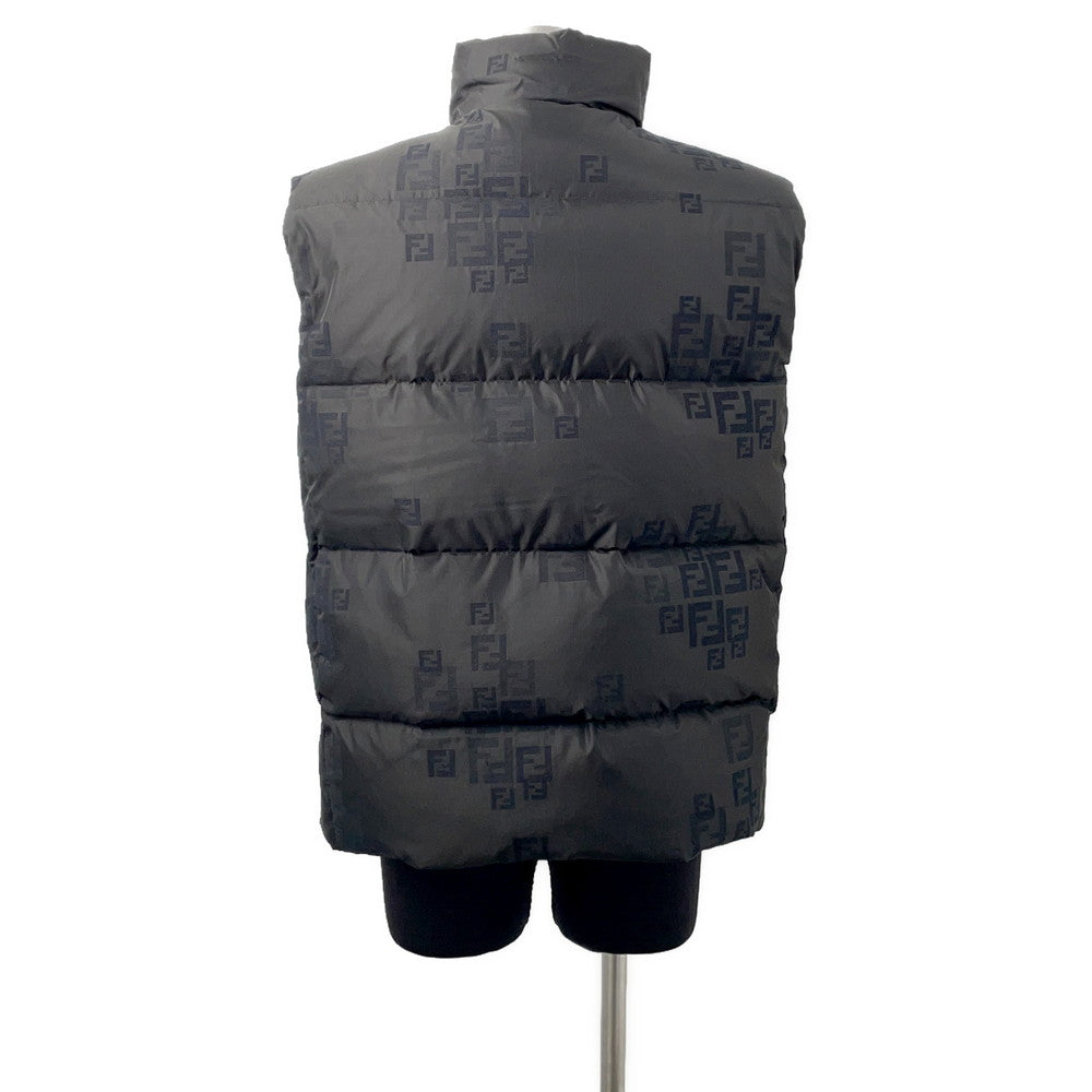 FENDI Down vest Size 52 BlackFAA694 Cotton46% Nylon30% Polyester24%