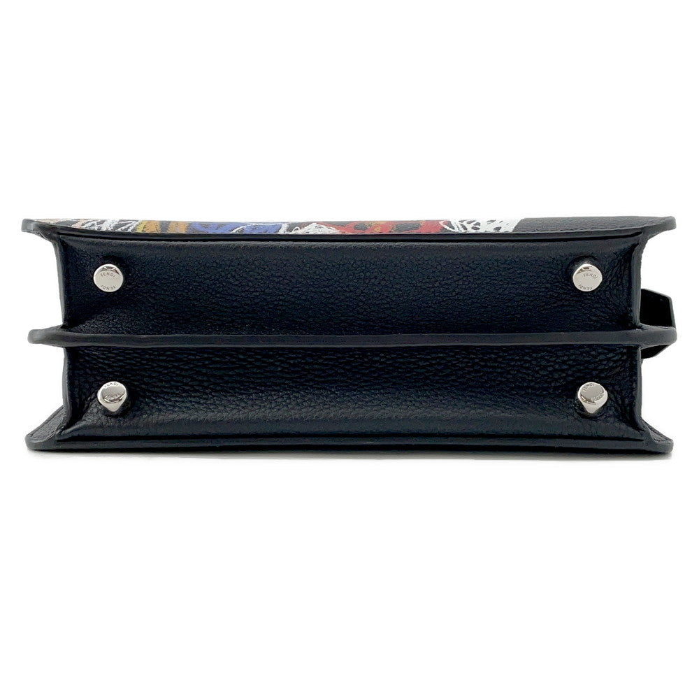 FENDI Peekaboo Icy You Black/Multicolor7VA530 Leather Size Mini