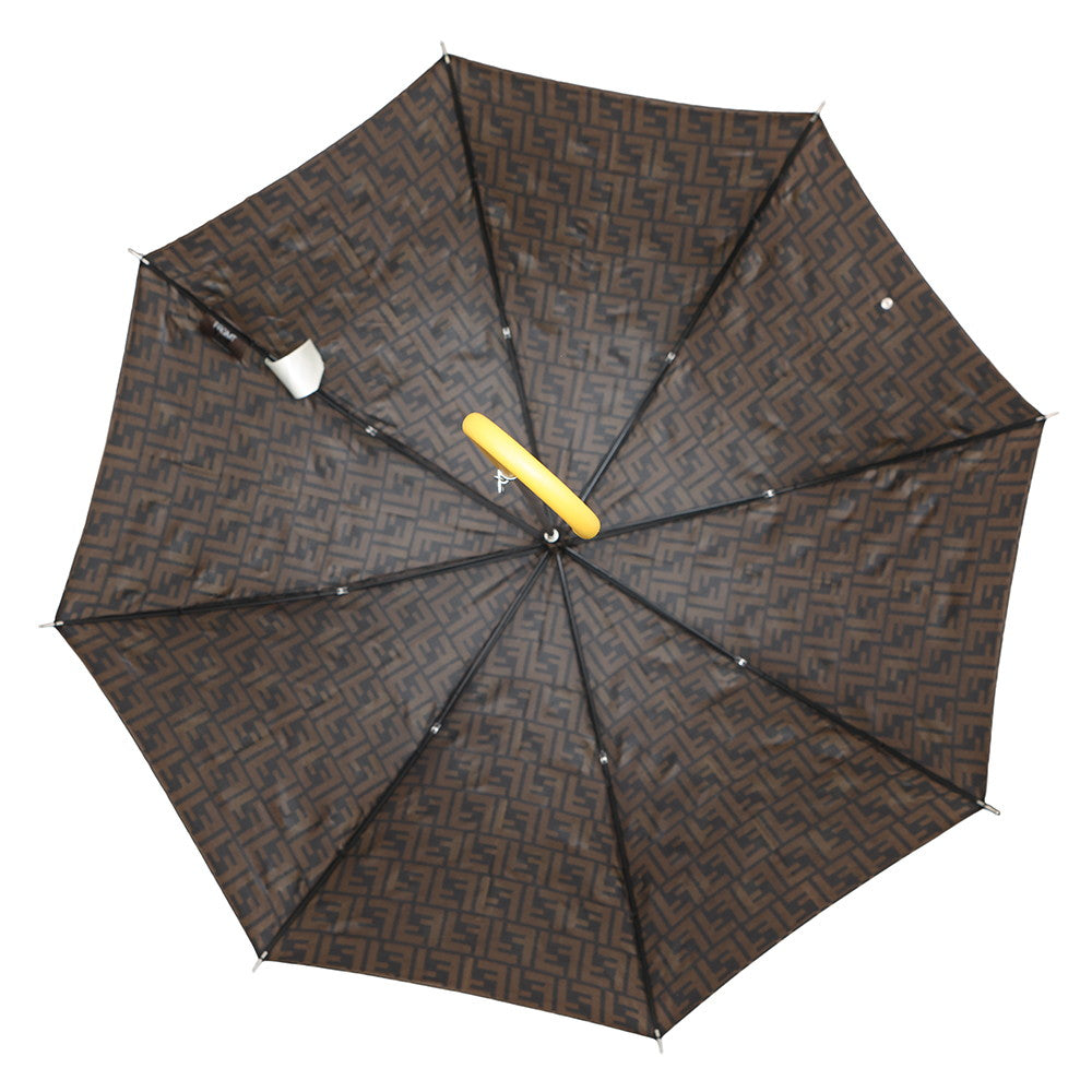 FENDI Fragment Zucca Pattern Dragonite Umbrella Brown7AL044 Nylon