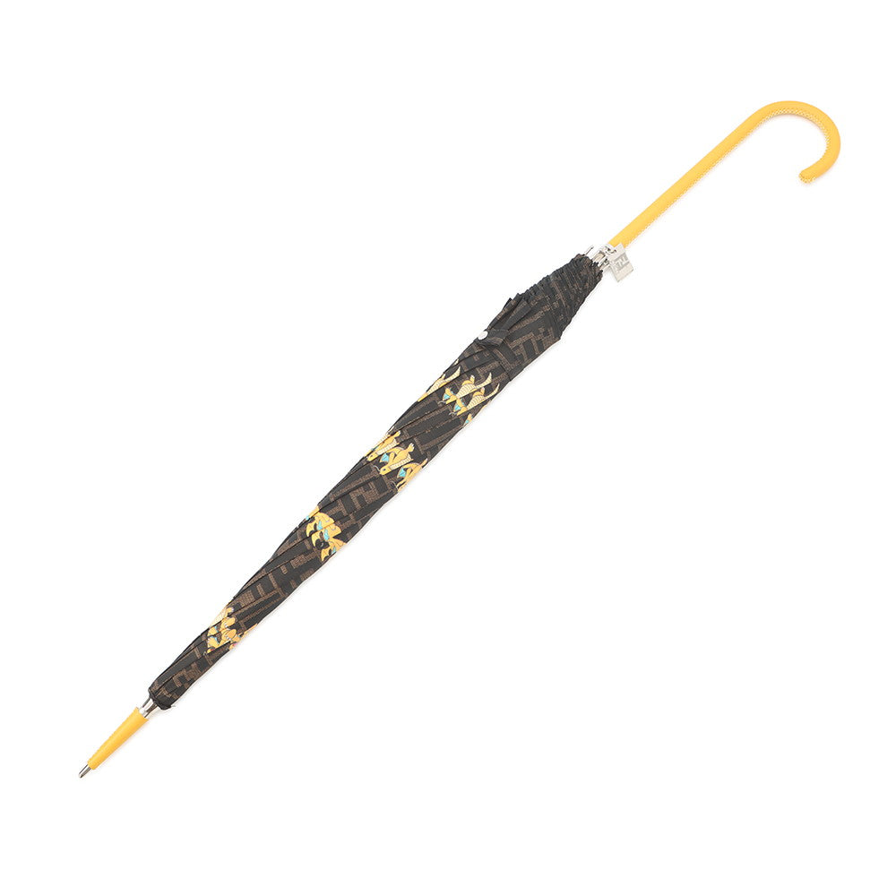 FENDI Fragment Zucca Pattern Dragonite Umbrella Brown7AL044 Nylon