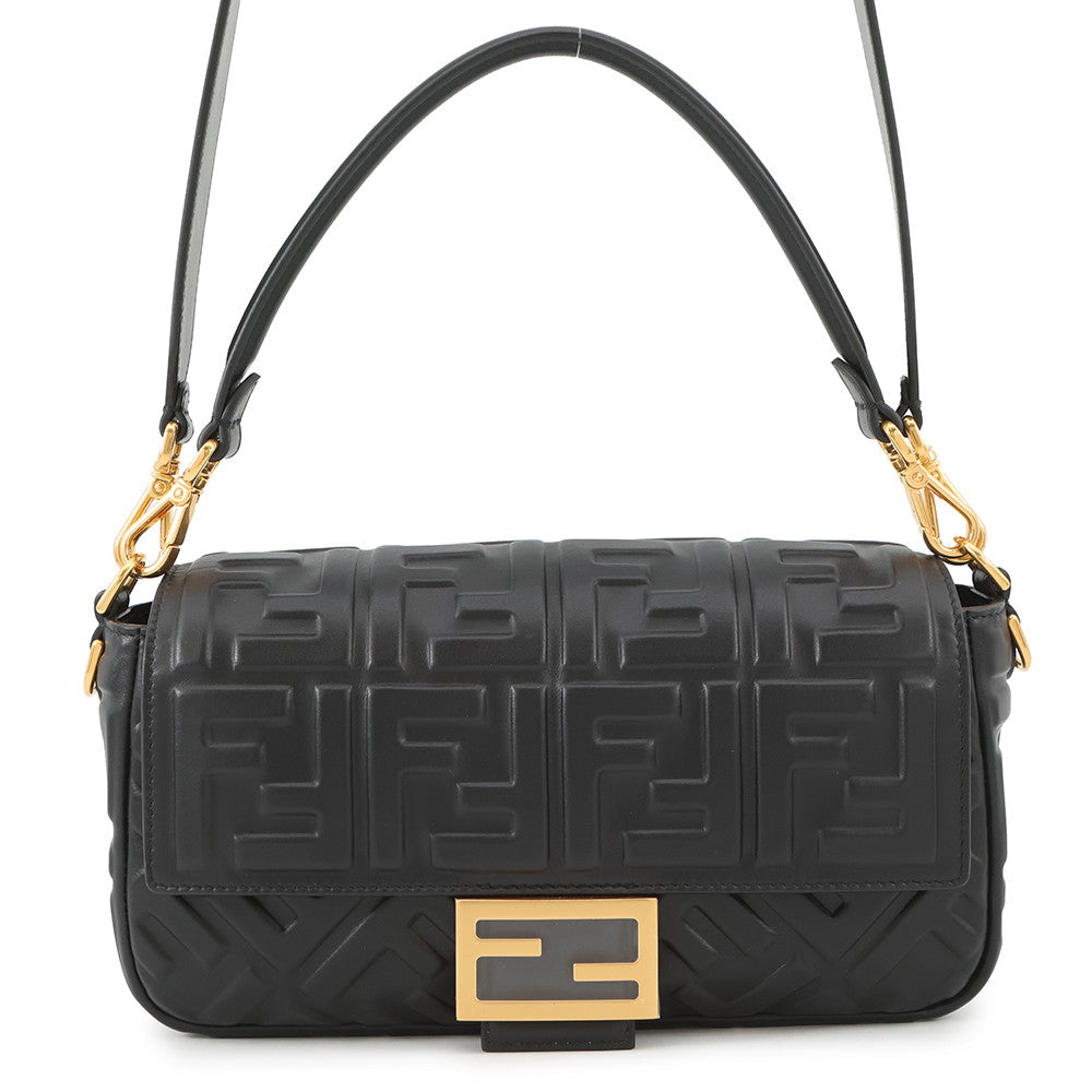 FENDI FF motif baguette Black8BR600 Nappa Leather
