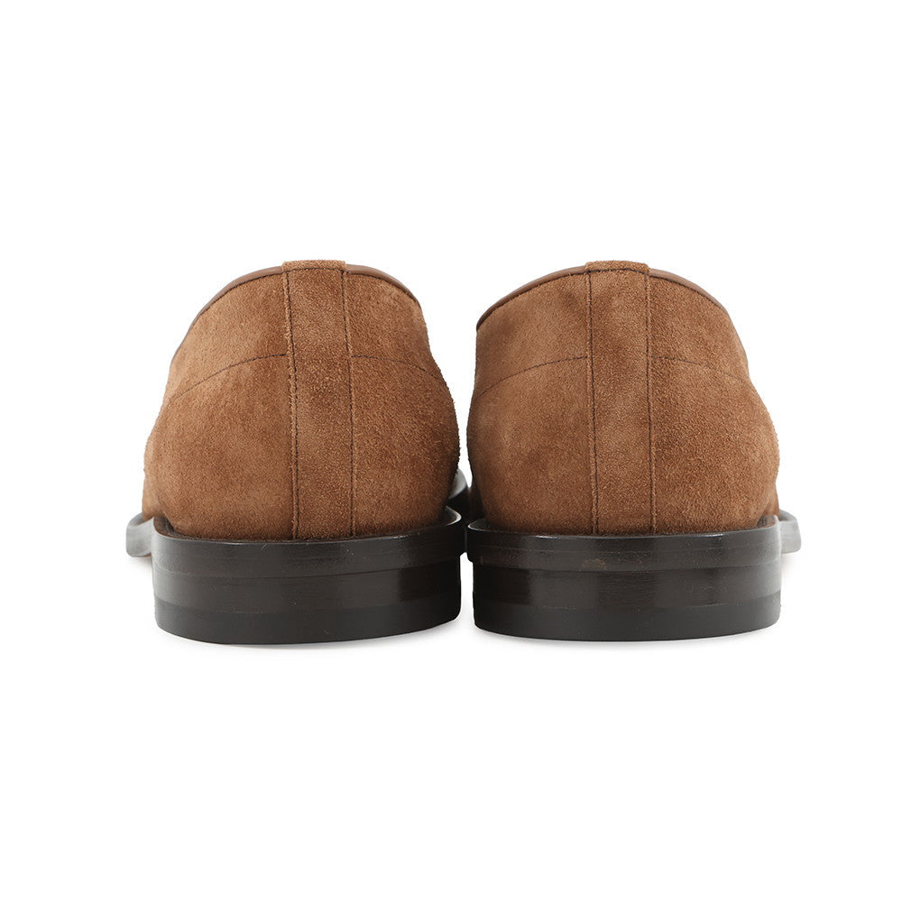 FENDI loafers Brown7D1671 suede Size 7