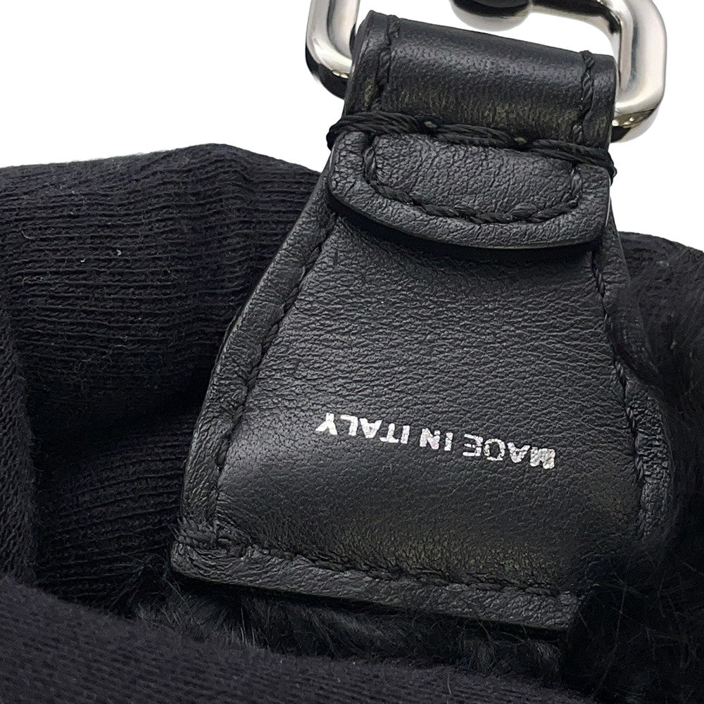 FENDI Strap you Black Fur