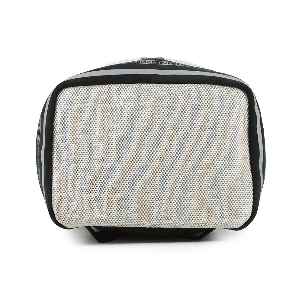 FENDI Logo Backpack Ivory/Black7VA466 Nylon Mesh