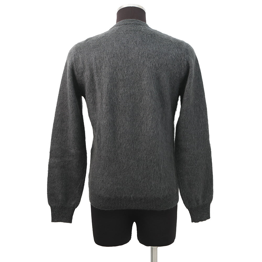 FENDI Zucca crew neck knit Size 46 GrayFZX091 Wool 70% Nylon20% Alpaca10%