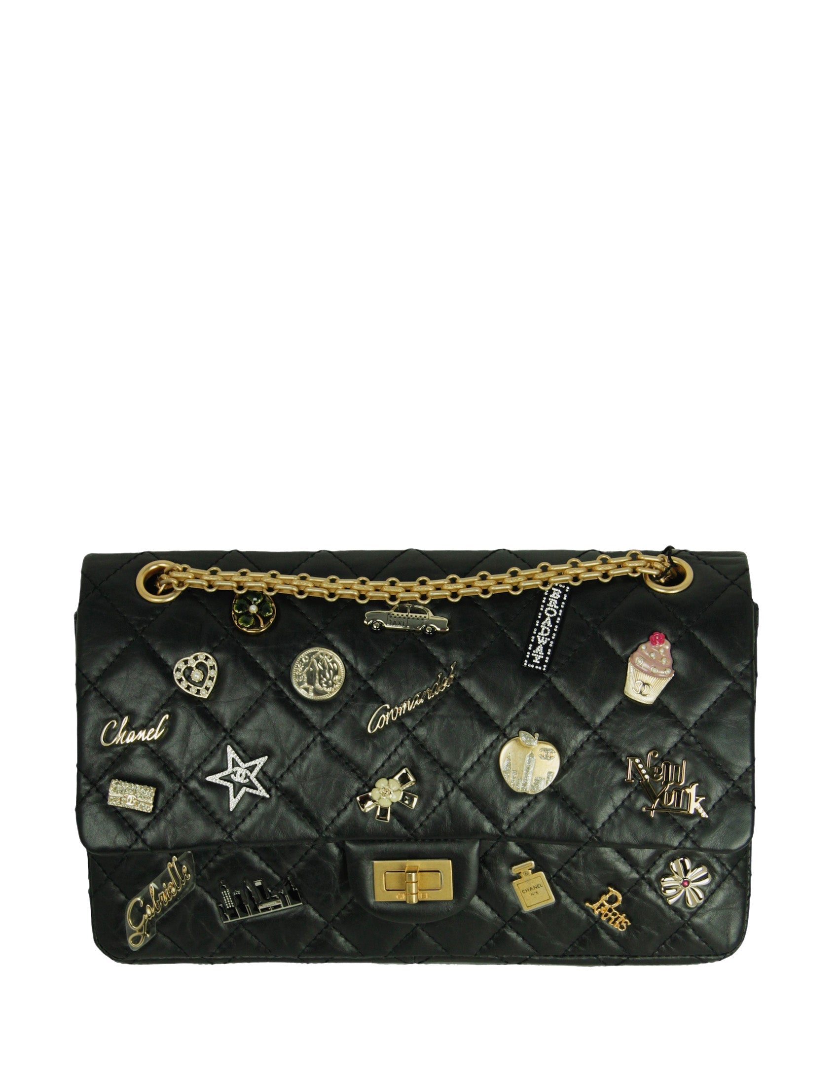 Chanel Black 57th St NYC Lucky Flap Bag - Rovelle Bags