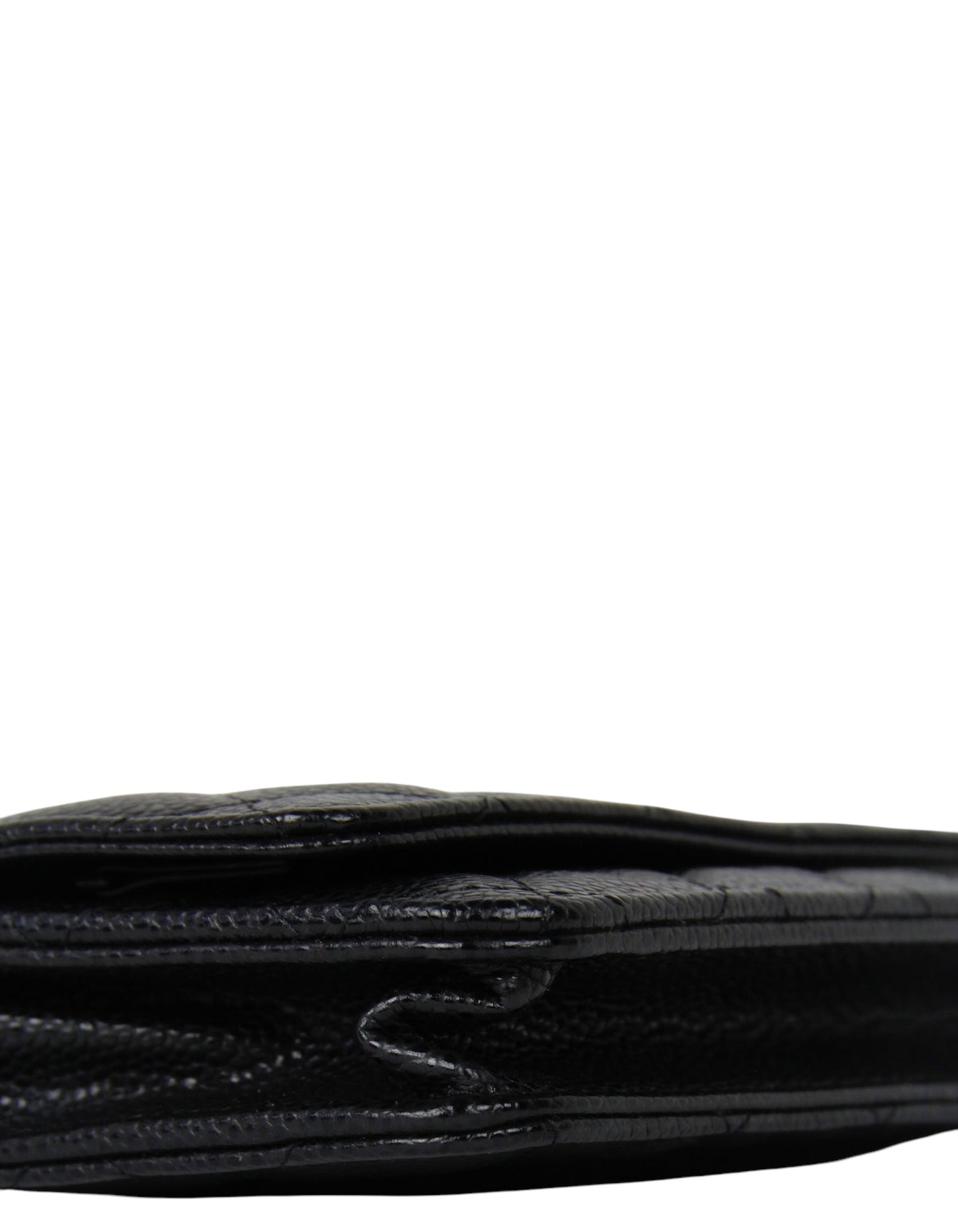 Chanel Black Caviar Leather WOC Wallet On Chain - Rovelle Bags