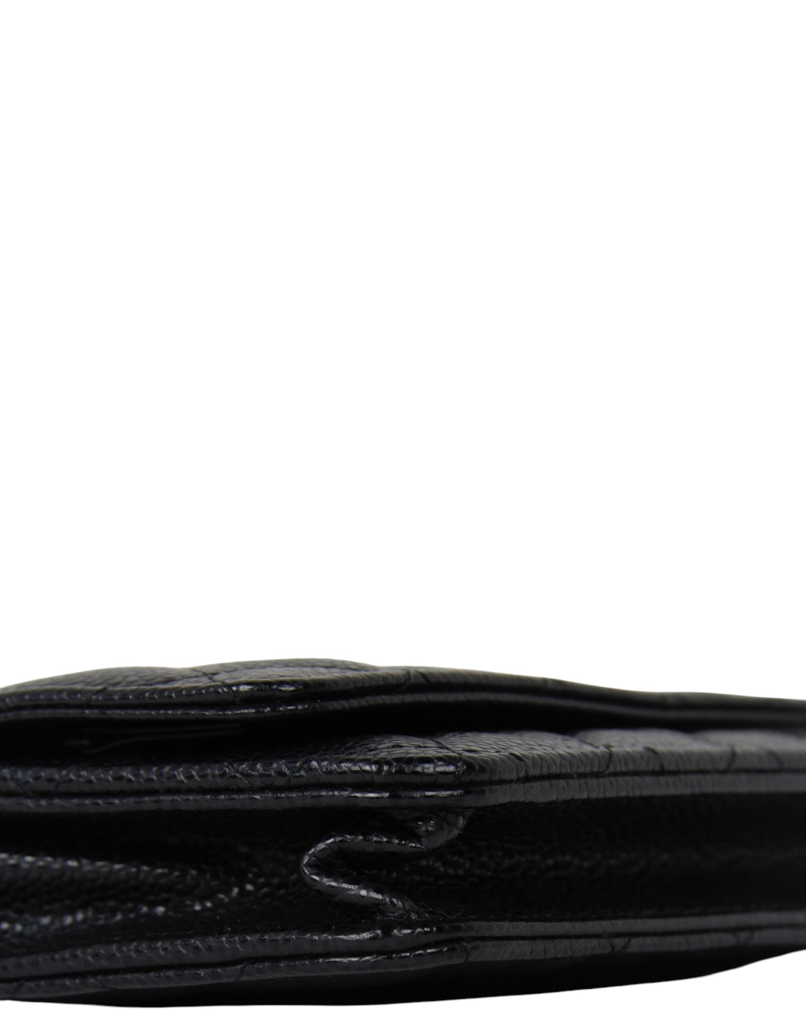 Chanel Black Caviar Leather WOC Wallet On Chain - Rovelle Bags