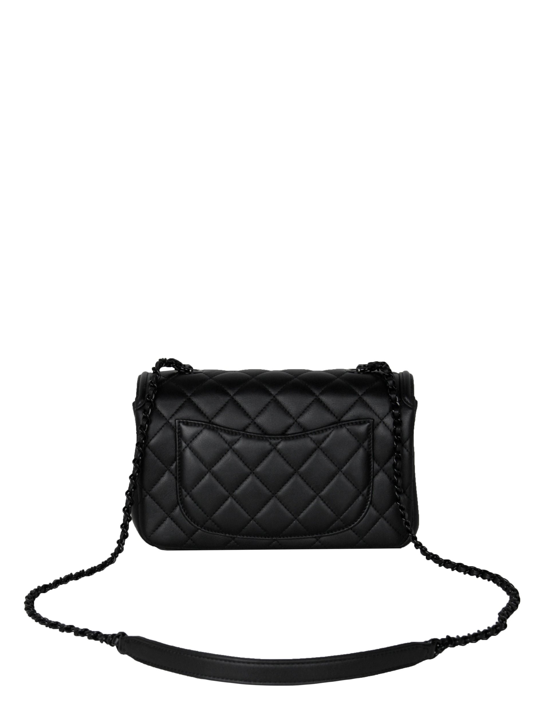 Chanel SO BLACK CC Small Filigree Crossbody Bag - Rovelle Bags