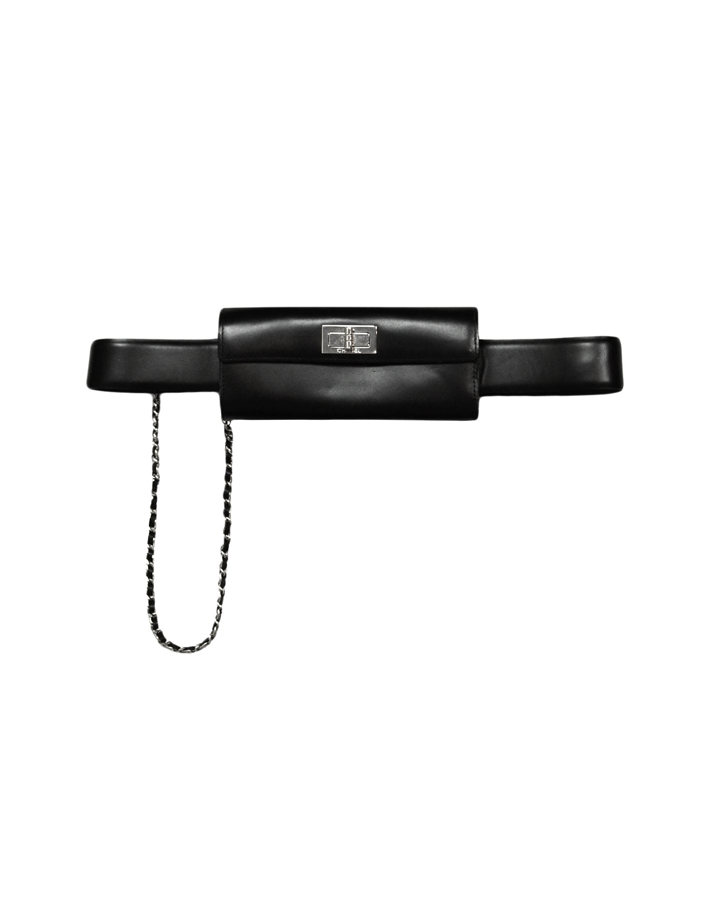 Chanel Black Smooth Leather 2.55 Reissue Handbag - Rovelle Bags