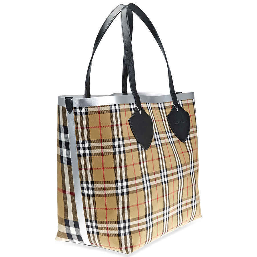 Burberry Check Tote - Rovelle Bags