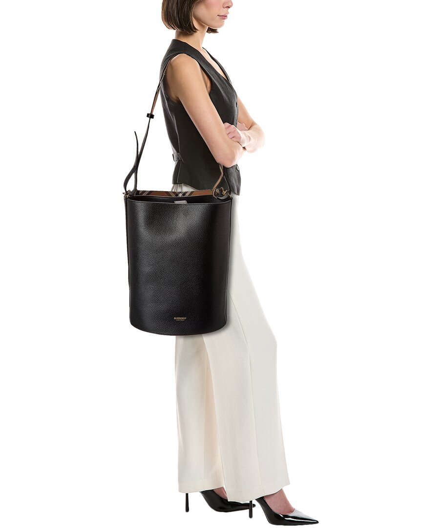 Burberry Logo Medium Bucket Bag - Rovelle Bags